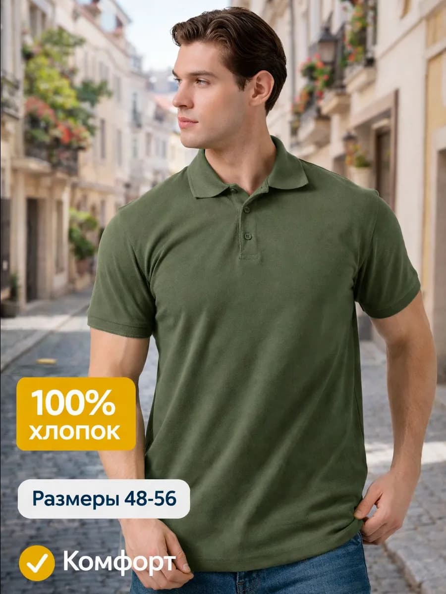 Поло с коротким рукавом