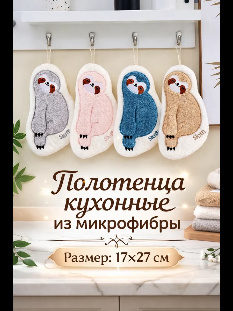 кухонные полотенца из микрофибры 4 шт