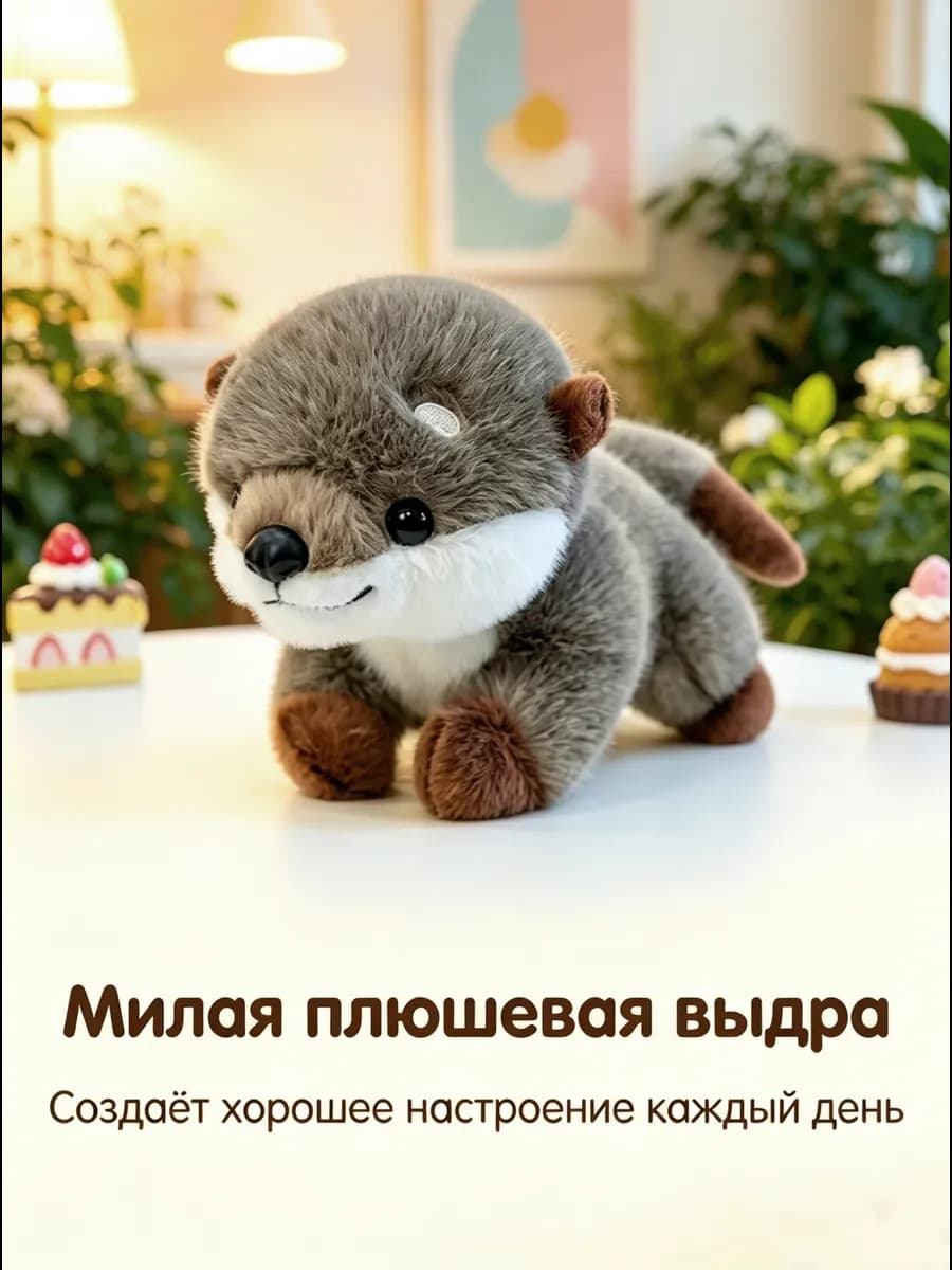 Игрушка мягкая выдра водяная
