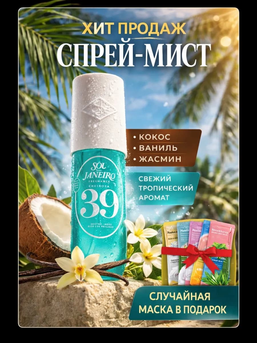 Мист парфюмированный для волос и тела Sol de Janeiro 39