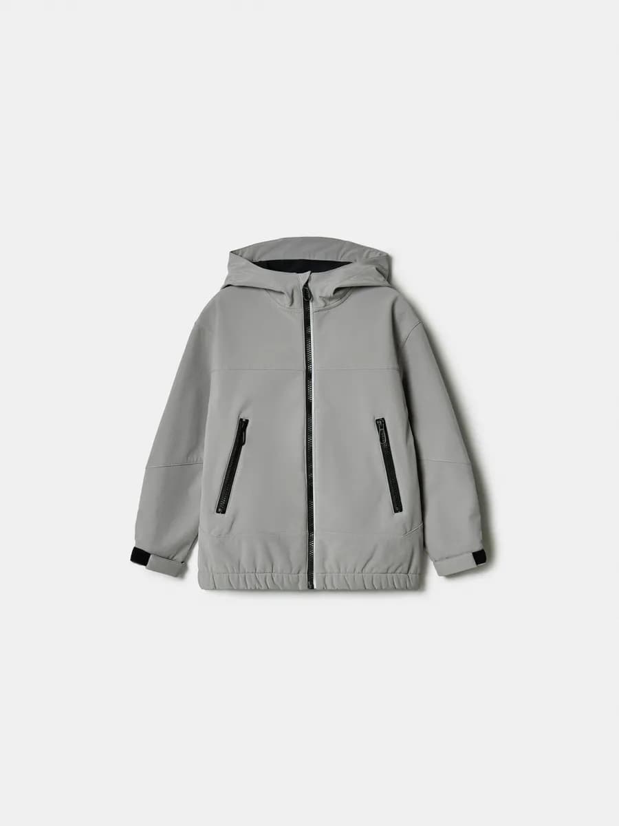 Куртка легкая непромокаемая из Softshell на флисе
