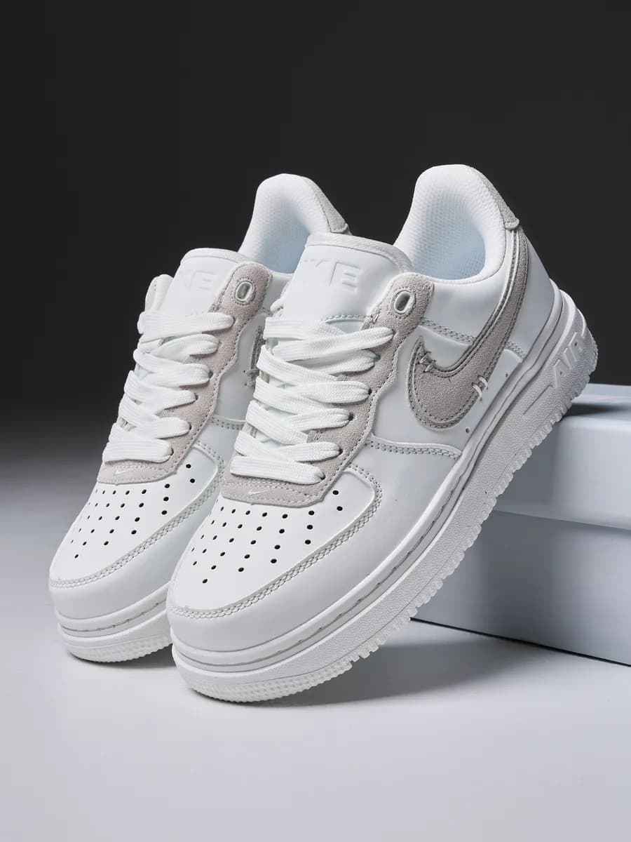 Кроссовки Air force 1 белые на платформе