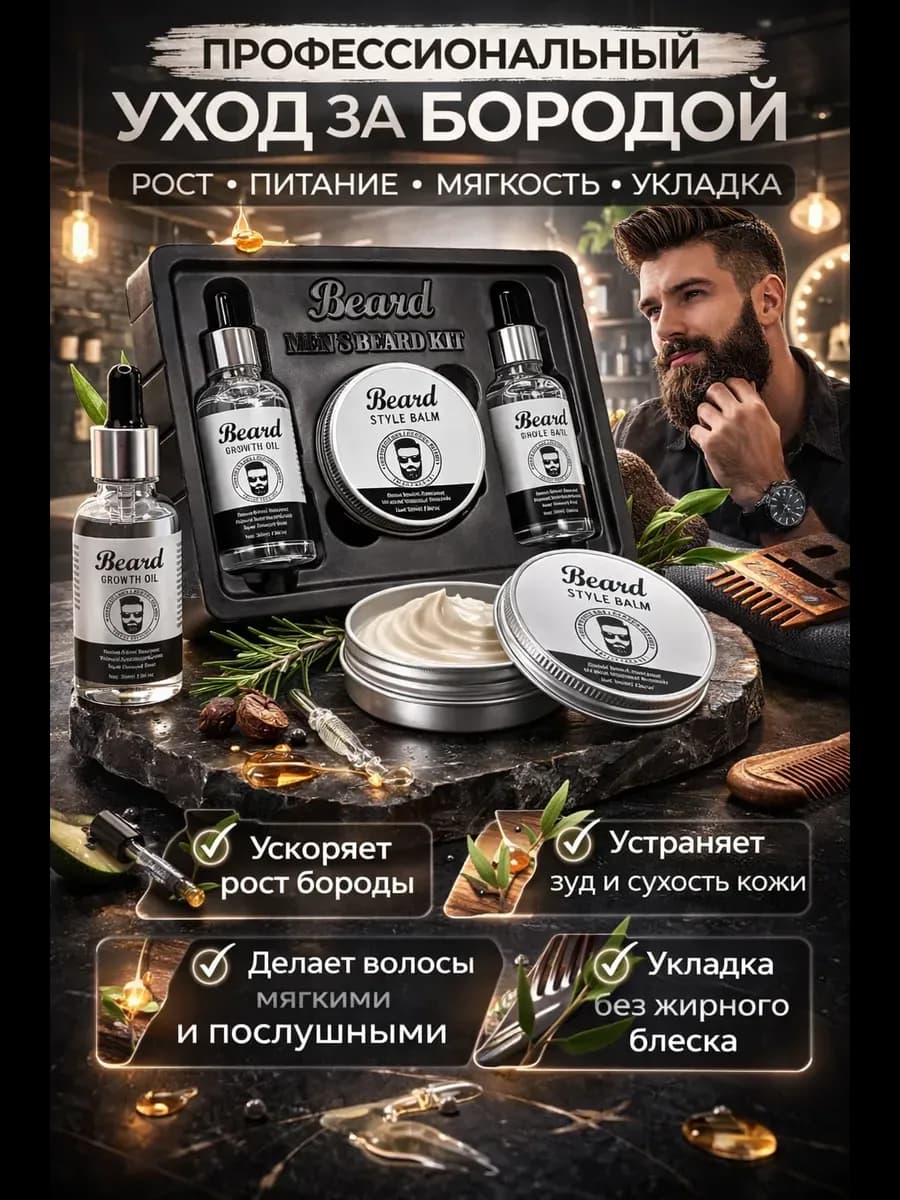Набор по уходу за бородой