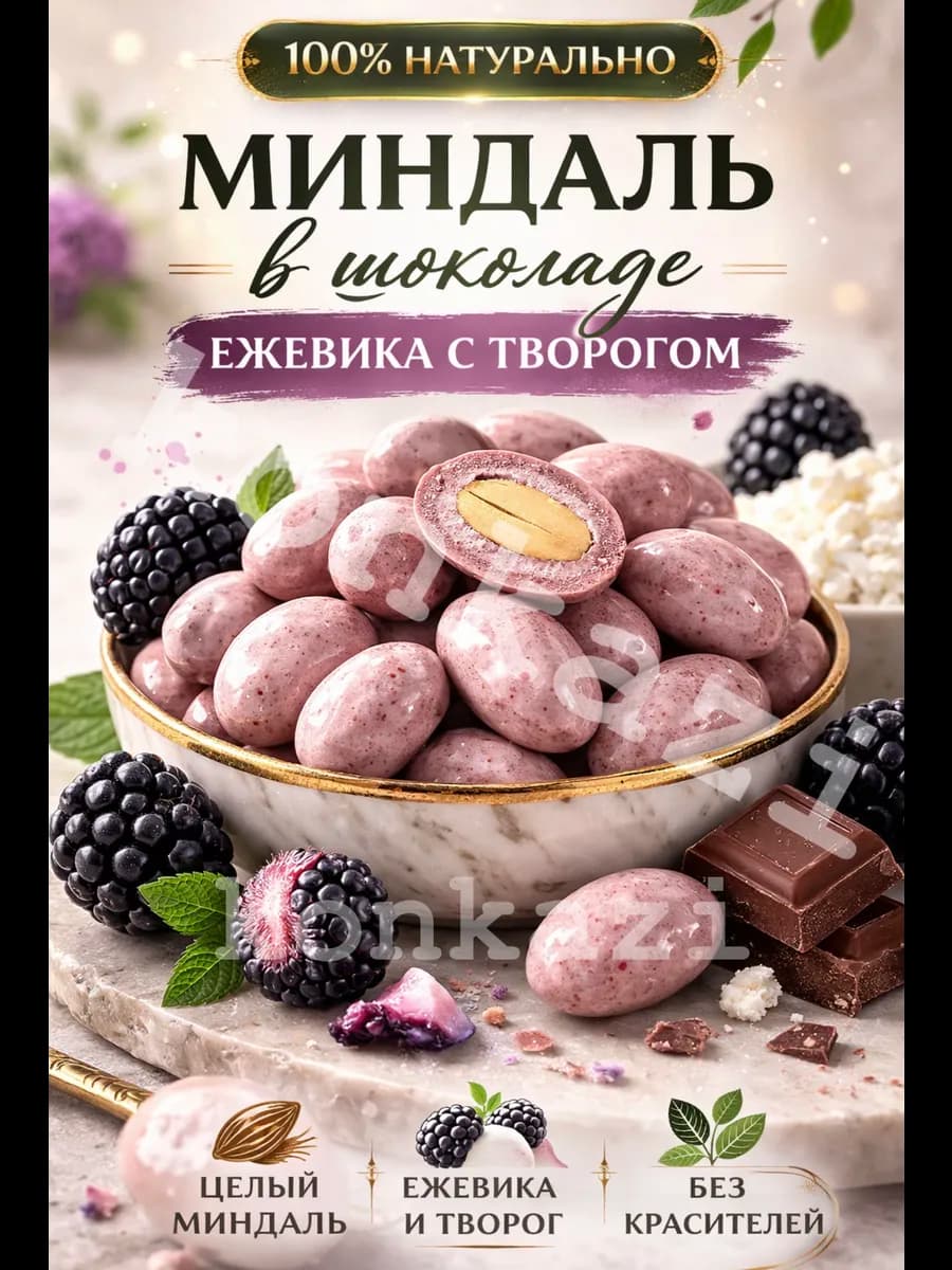 Миндаль в шоколаде сладости конфеты