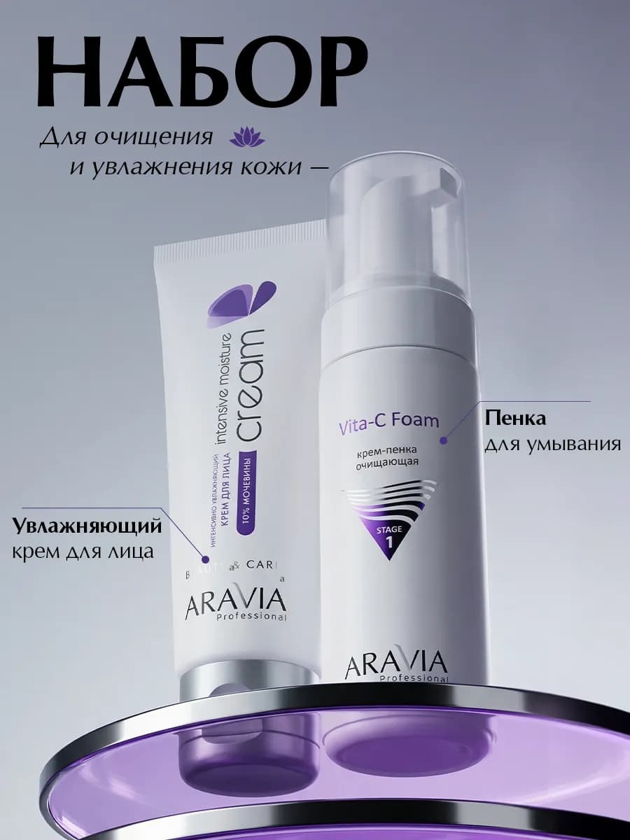Подарочный набор уходовой косметики для лица с мочевиной