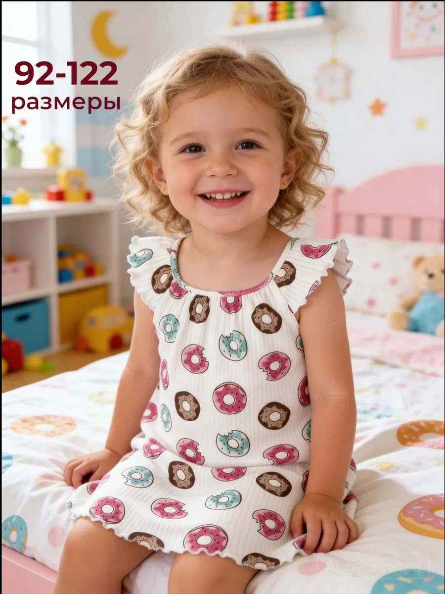 Ночная сорочка детская лапша